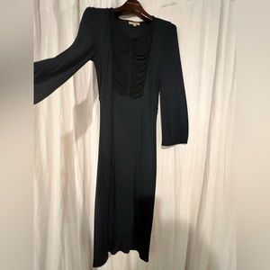 Burberry Navy Blue Viscose knee length dress